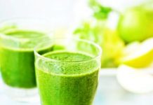 Suc de spanac, mere si lamaie pentru a reduce grasimea abdominala
